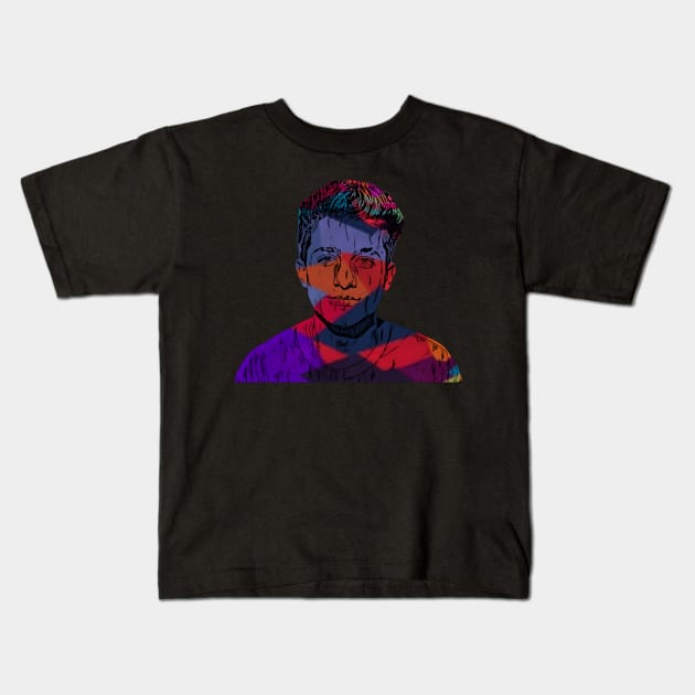 Charlie puth - Wpap Vintage Kids T-Shirt by Hi.Nawi